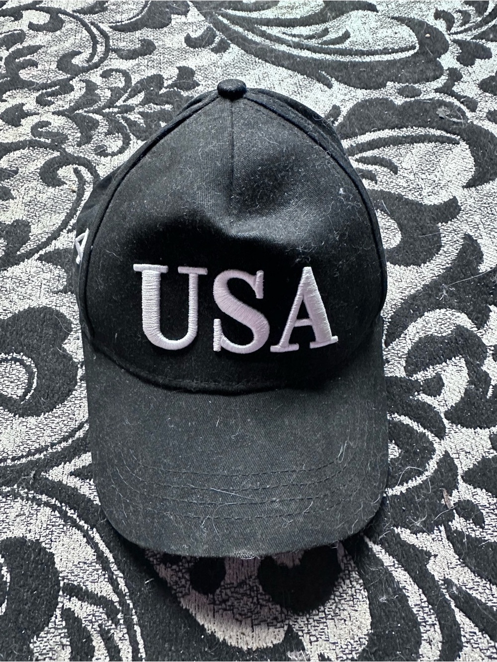 USA Embroidered Black Mens Cap Trump 45 47 Hat America DJT President Trump